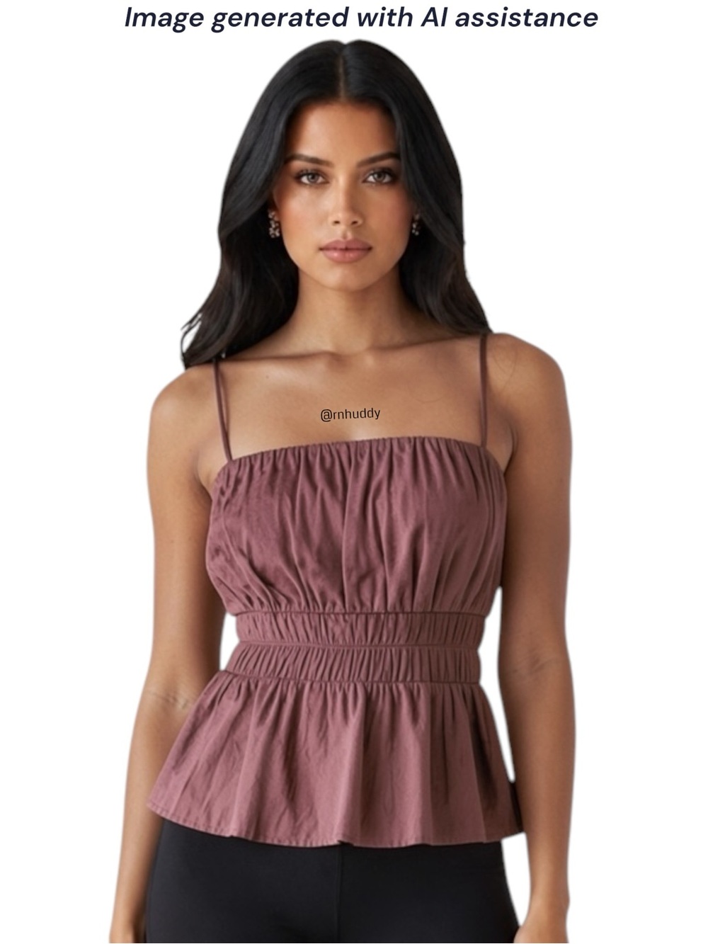 Express S satin smocked waist cami